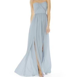 Social Bridesmaid Strapless Georgette Gown